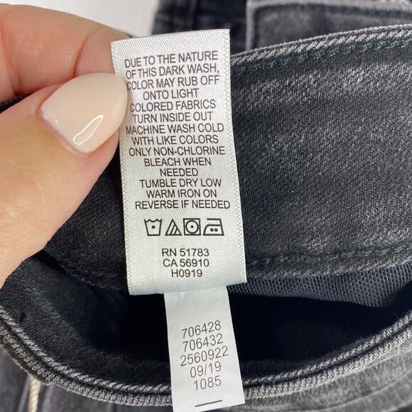 MAURICES Black Mineral Washed High Rise Everflex Skinny Jeans Size 14 Short - Picture 11 of 11